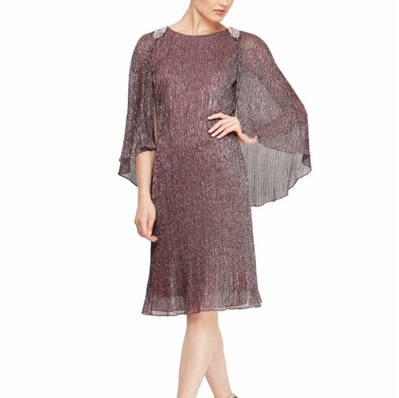 SL Fashions Flutter-Sleeve Dress - Picture 4 of 4